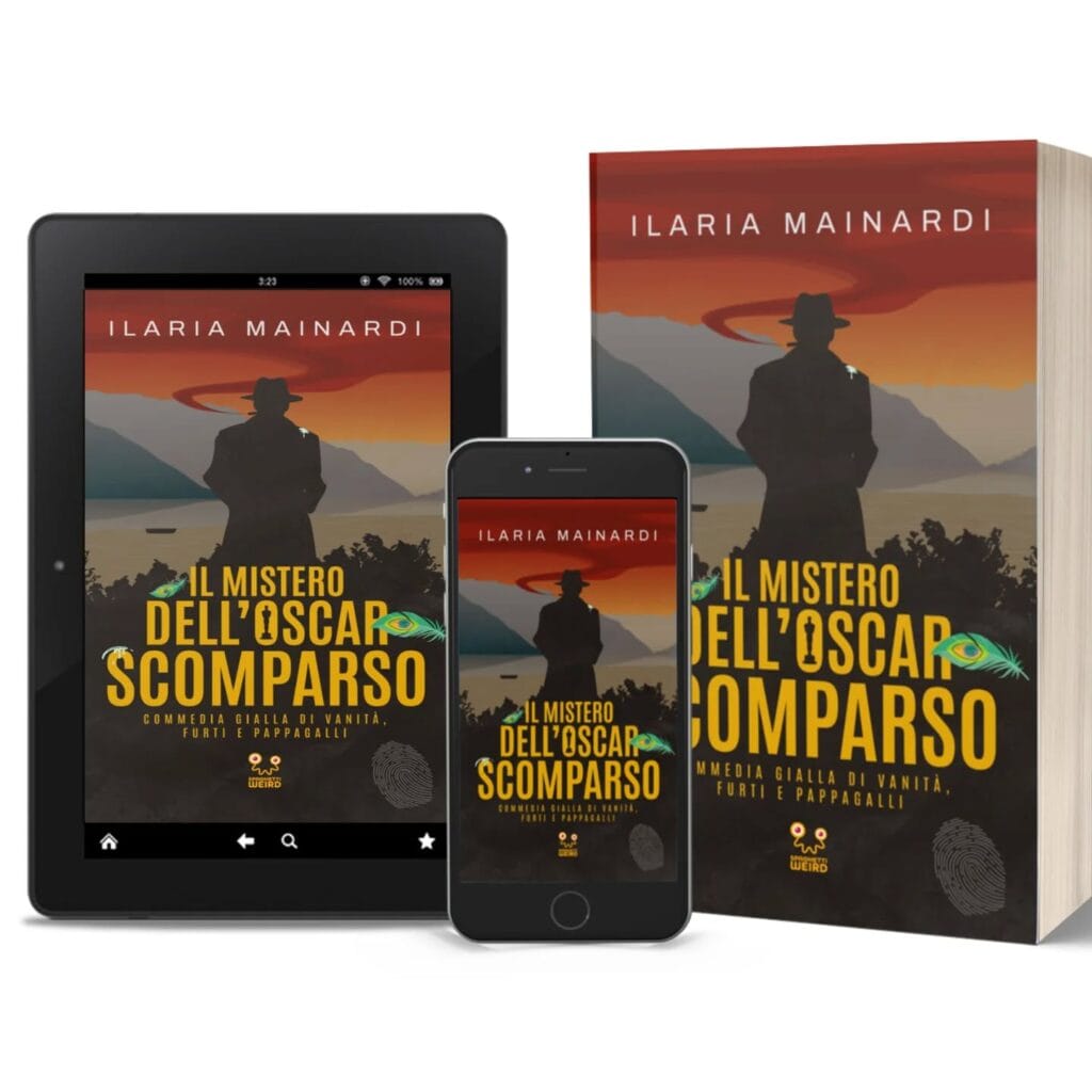 Copertina de "Il mistero dell'Oscar scomparso", di Ilaria Mainardi. Illustrazione di Alessandro De Felice